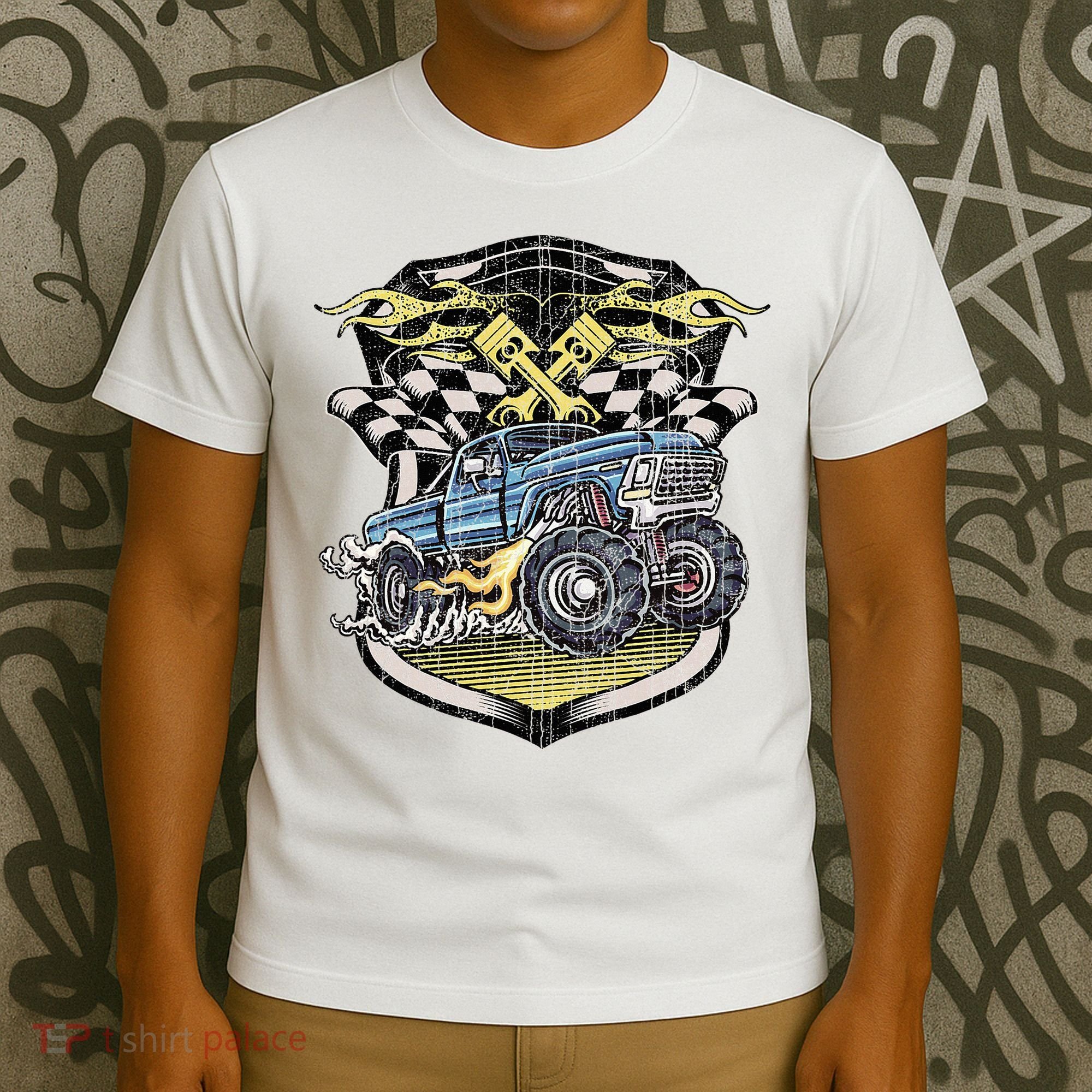 Monster Truck Retro Distressed Vintage Monster Truck T-Shirt