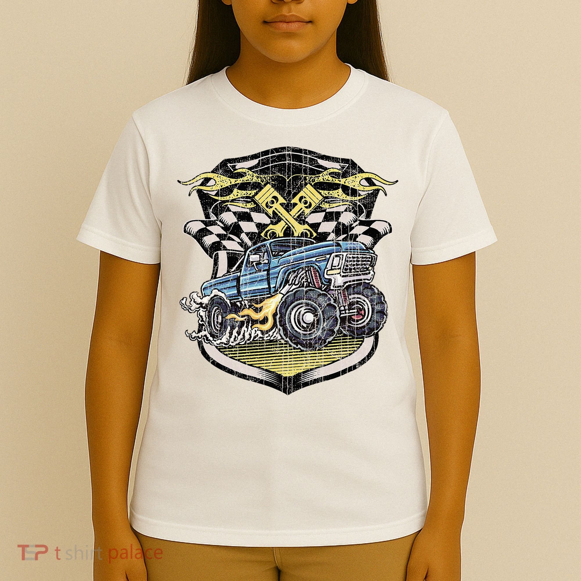 Monster Truck Retro Distressed Vintage Monster Truck T-Shirt