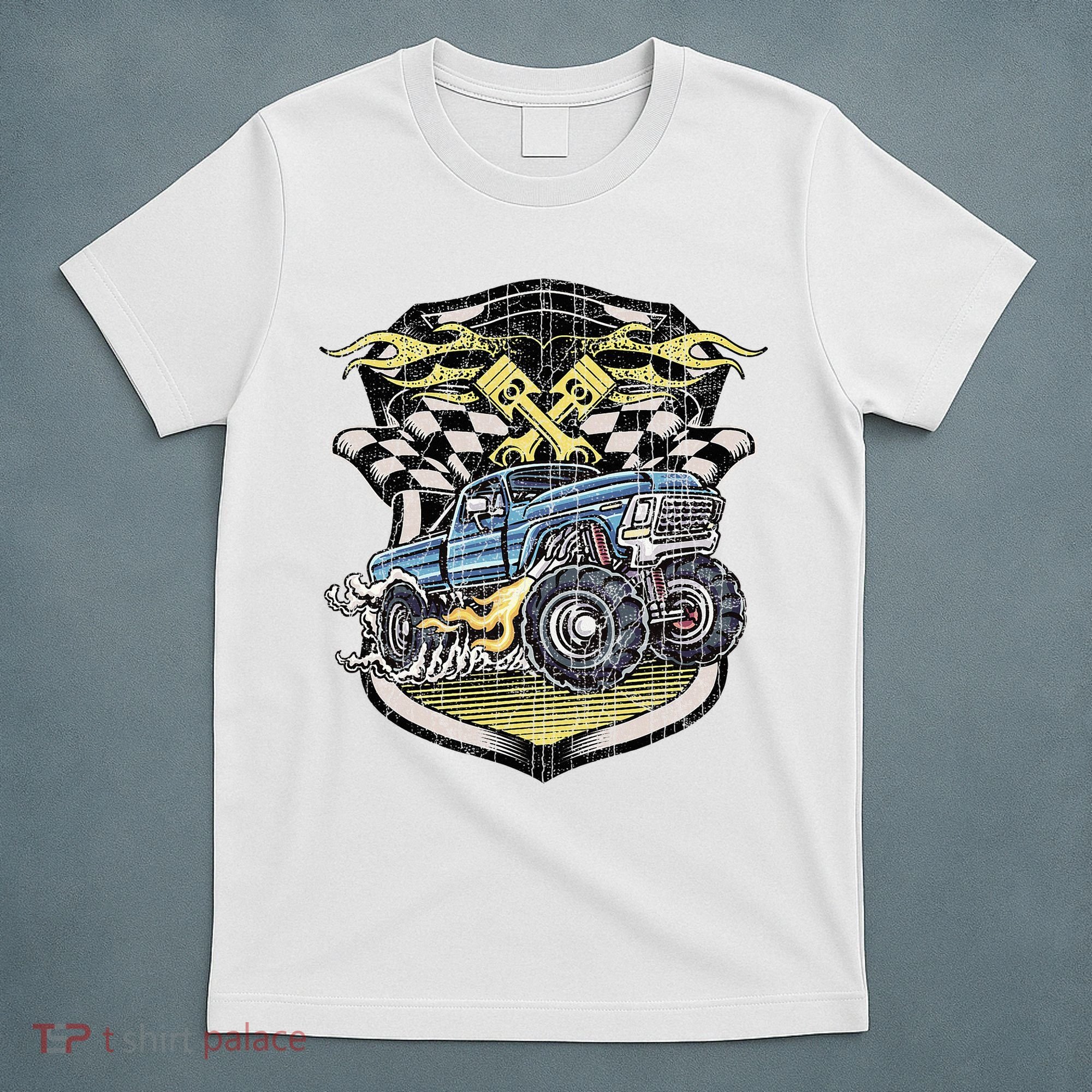 Monster Truck Retro Distressed Vintage Monster Truck T-Shirt
