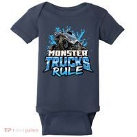 Monster Truck Rule Baby Bodysuit thumb 0