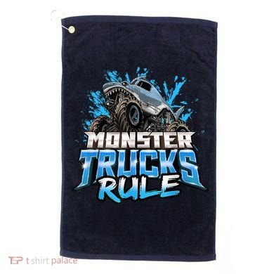 Monster Truck Rule Golf Towel