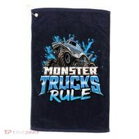 Monster Truck Rule Golf Towel thumb 0