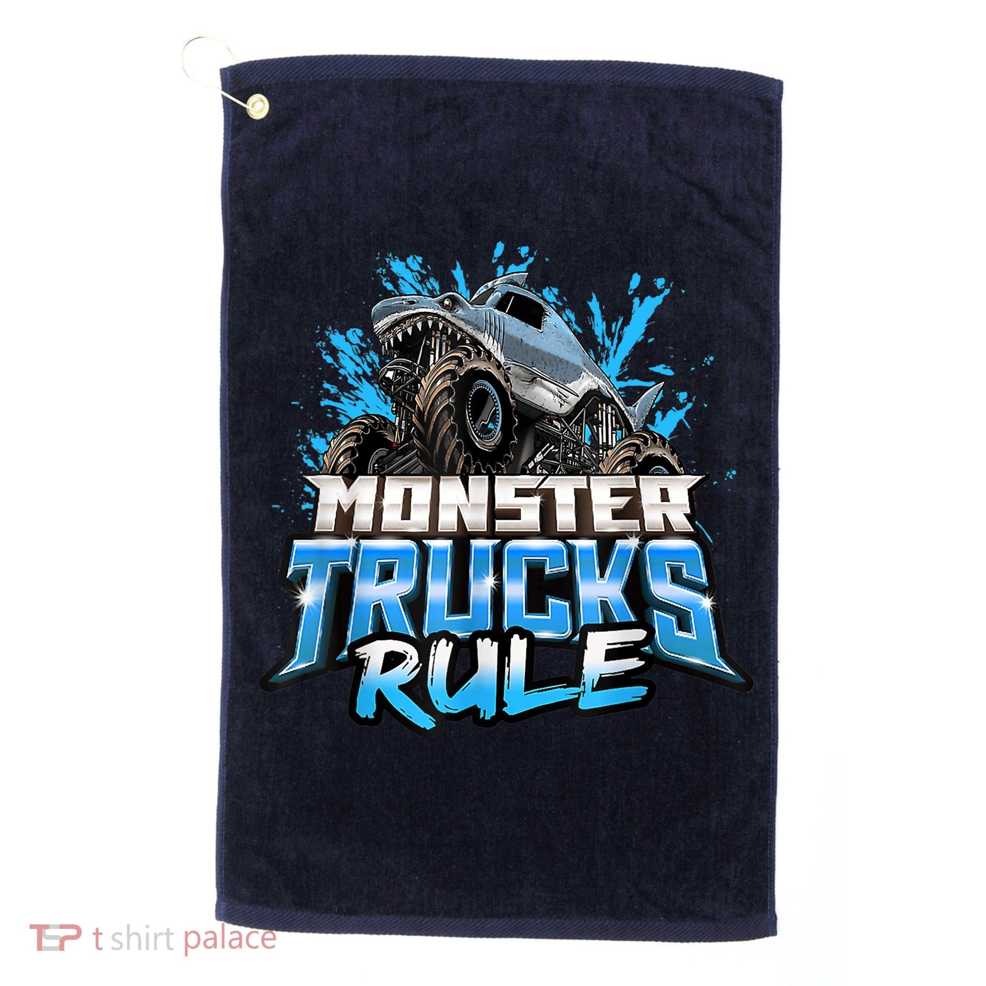 Monster Truck Rule Golf Towel