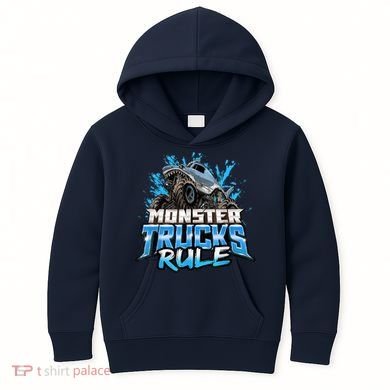 Monster Truck Rule Kids Hoodie