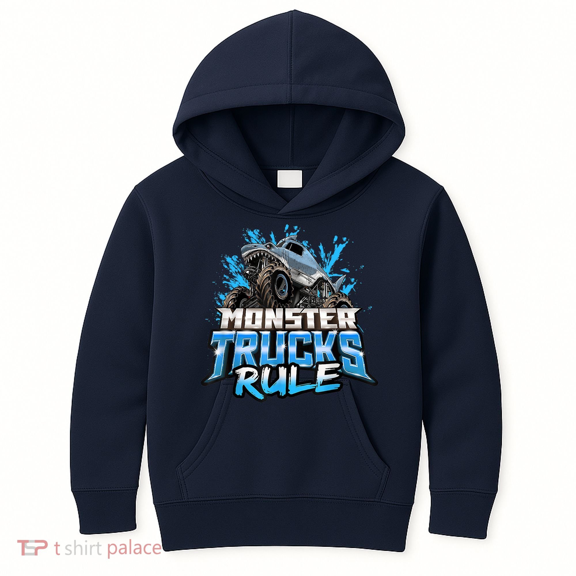Monster Truck Rule Kids Hoodie