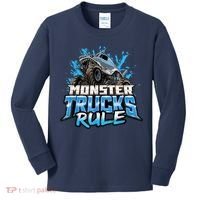 Monster Truck Rule Kids Long Sleeve Shirt thumb 0