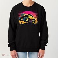 Monster Truck Retro Sunset Monster Trucks Women's Sweatshirt thumb 0