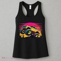 Monster Truck Retro Sunset Monster Trucks Women's Tank Top thumb 3
