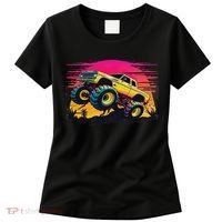 Monster Truck Retro Sunset Monster Trucks Women's T-Shirt thumb 0