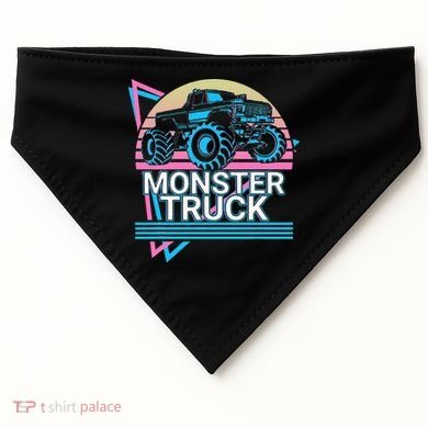 Monster Truck Retro USA-Made Doggie Bandana