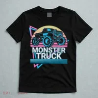 Monster Truck Retro T-Shirt thumb 5