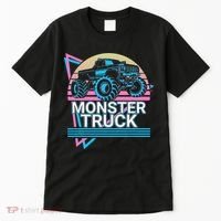 Monster Truck Retro Tall T-Shirt thumb 0