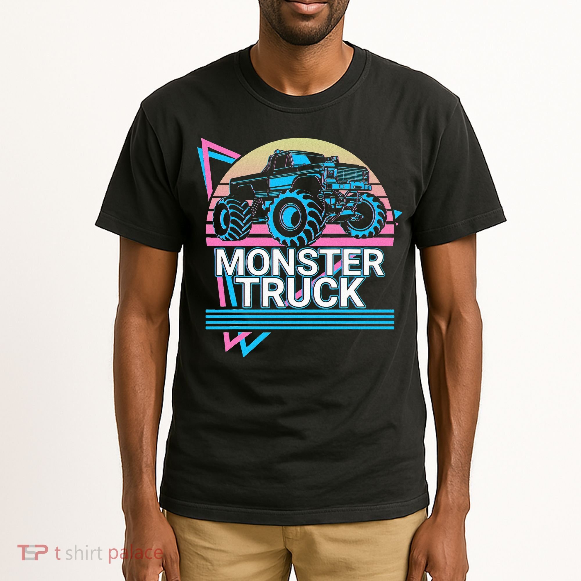 Monster Truck Retro Tall T-Shirt