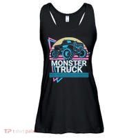 Monster Truck Retro Ladies Essential Flowy Tank thumb 0