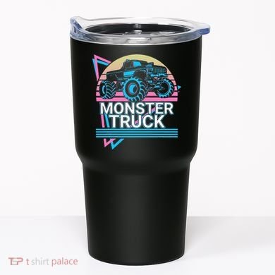 Monster Truck Retro Tumbler