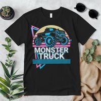 Monster Truck Retro Premium T-Shirt thumb 2
