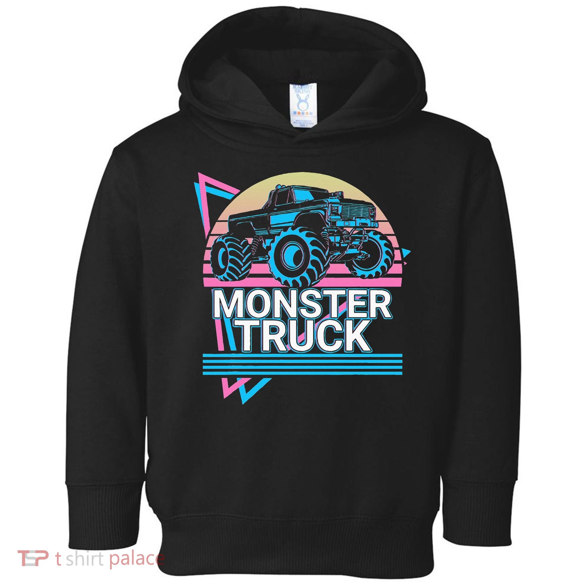 Monster Truck Retro Toddler Hoodie