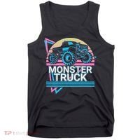 Monster Truck Retro Tank Top thumb 0