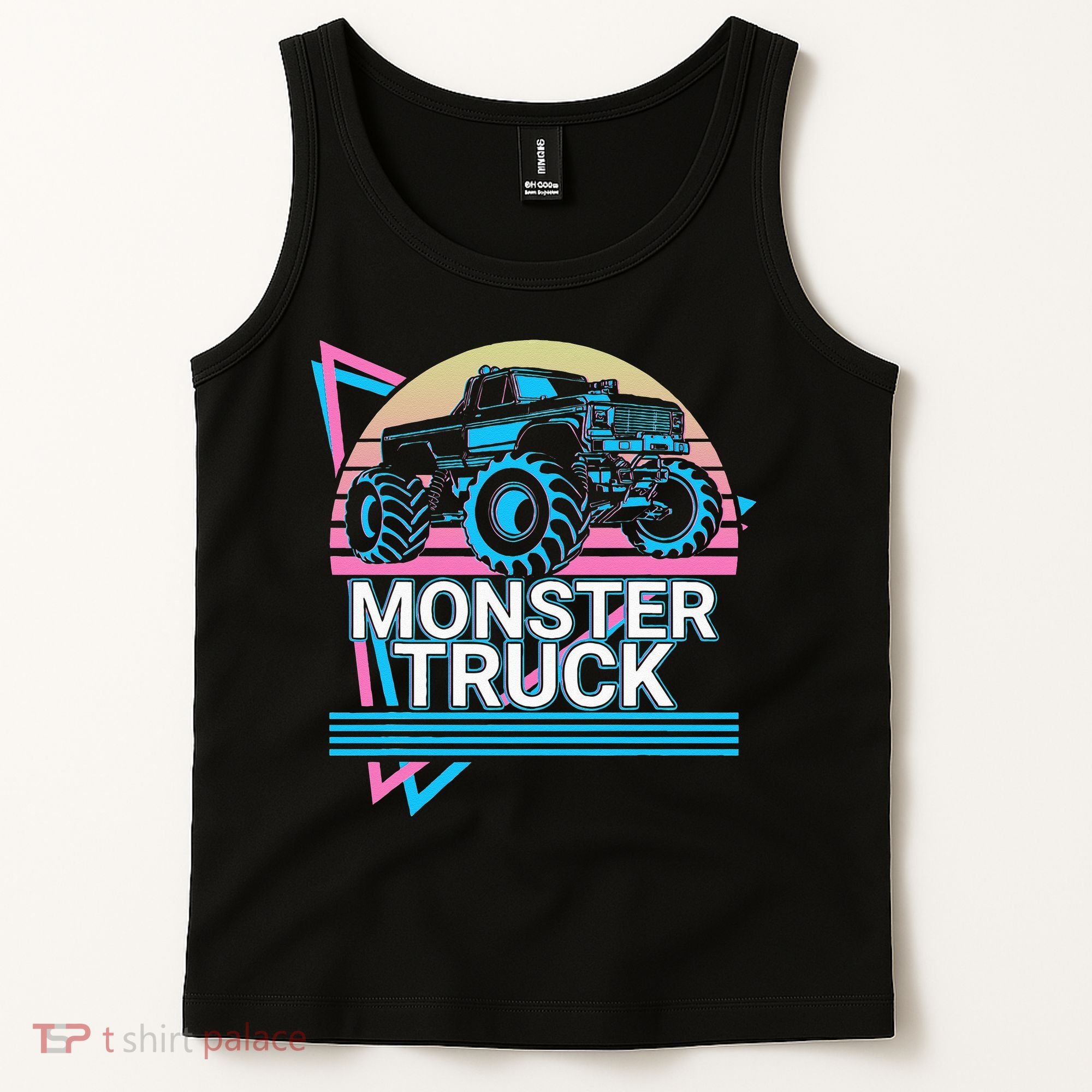 Monster Truck Retro Tank Top