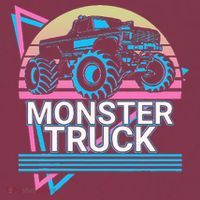 Monster Truck Retro 16oz Travel Tumbler thumb 2