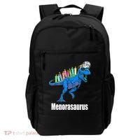 Menorasaurus T Rex Hanukkah Funny Dino Backpack thumb 0