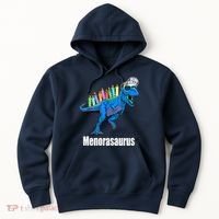 Menorasaurus T Rex Hanukkah Funny Dino Hoodie thumb 0