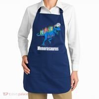 Menorasaurus T Rex Hanukkah Funny Dino Apron thumb 2