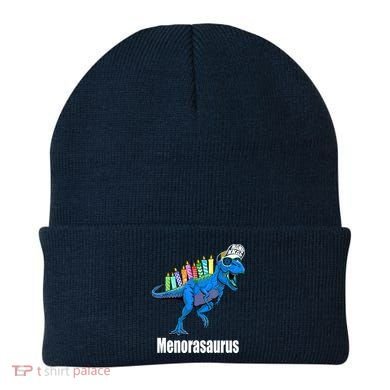 Menorasaurus T Rex Hanukkah Funny Dino Beanie