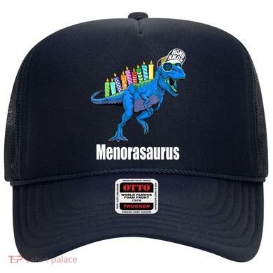 Menorasaurus T Rex Hanukkah Funny Dino Hat