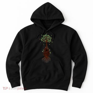 Musical Tree Root Guitar Hoodie