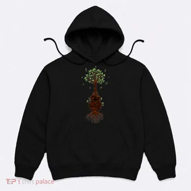 Musical Tree Root Guitar Hoodie