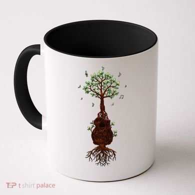 Musical Tree Root Guitar Coffee Mug