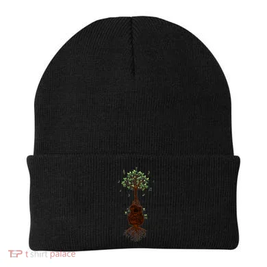 Musical Tree Root Guitar Beanie
