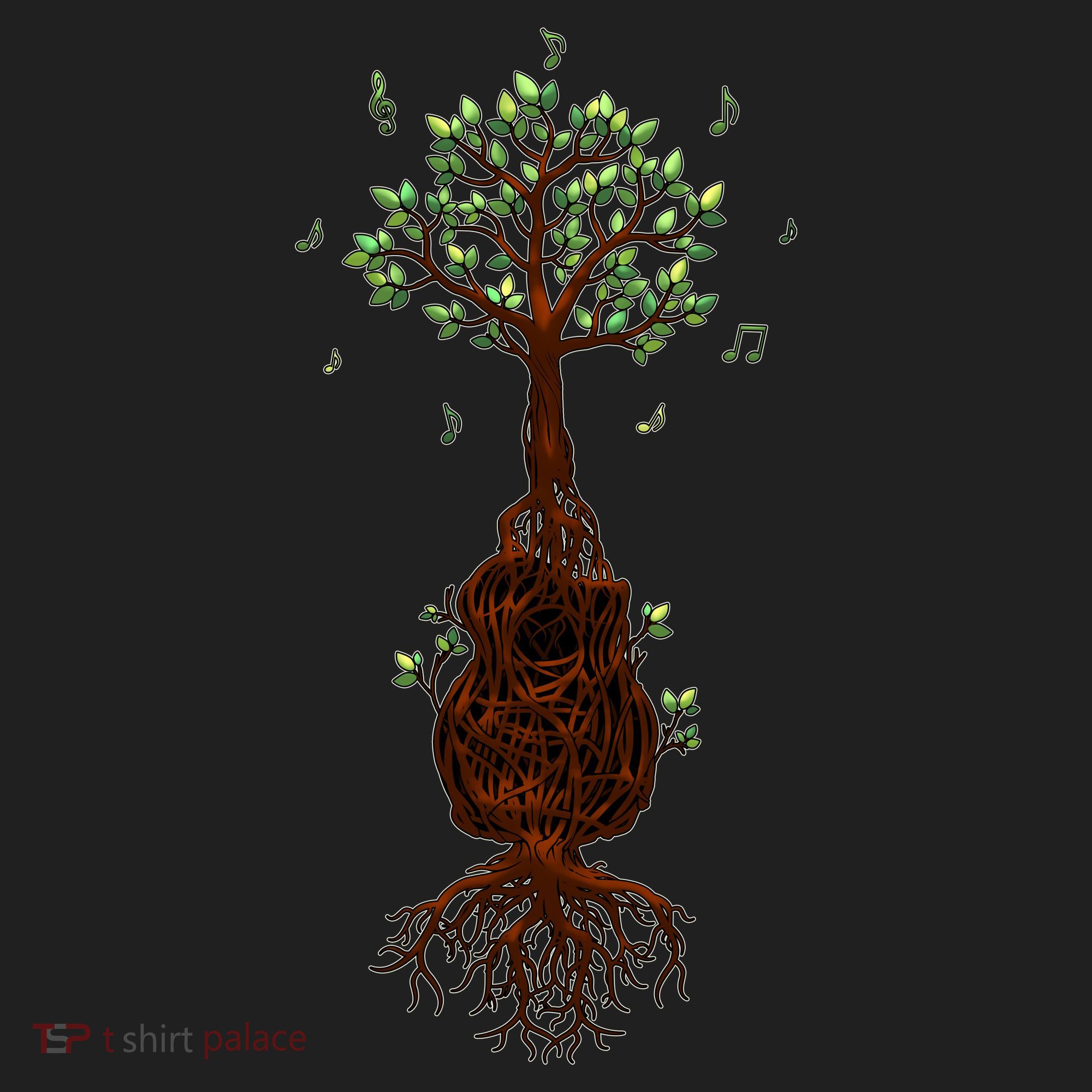 Musical Tree Root Guitar Hat