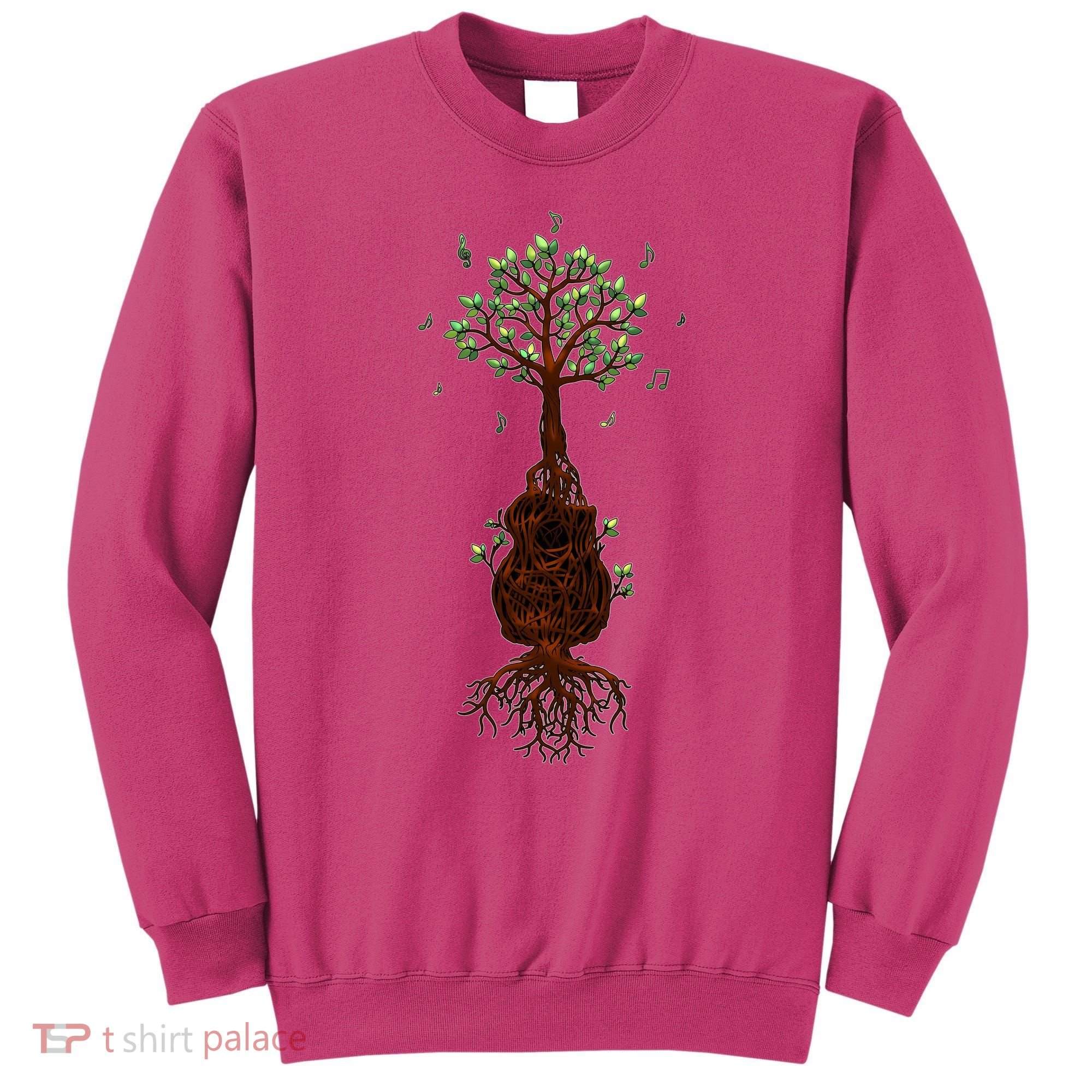 Musical Tree Root Guitar Sweatshirt