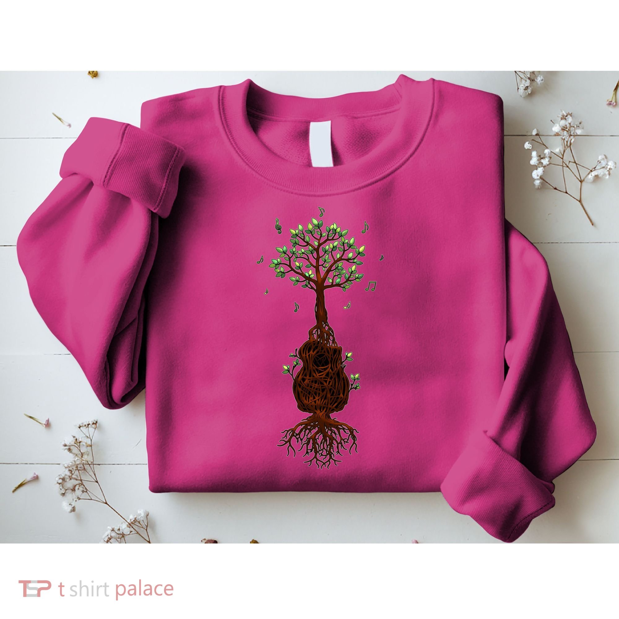 Musical Tree Root Guitar Sweatshirt