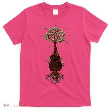 Musical Tree Root Guitar T-Shirt
