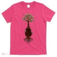 Musical Tree Root Guitar T-Shirt thumb 0