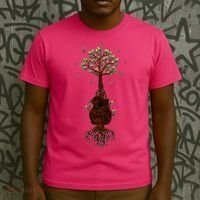 Musical Tree Root Guitar T-Shirt thumb 3