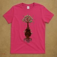 Musical Tree Root Guitar T-Shirt thumb 5