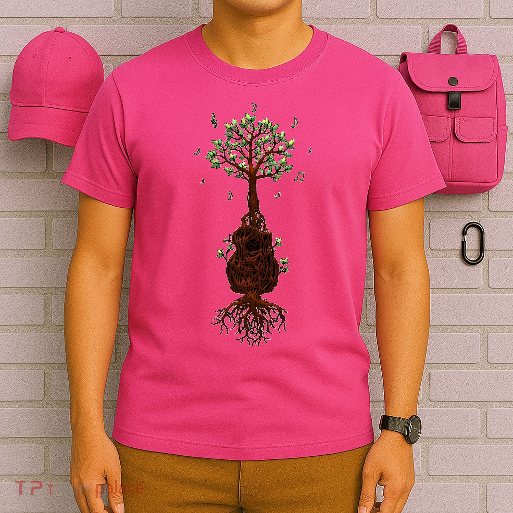 Musical Tree Root Guitar T-Shirt