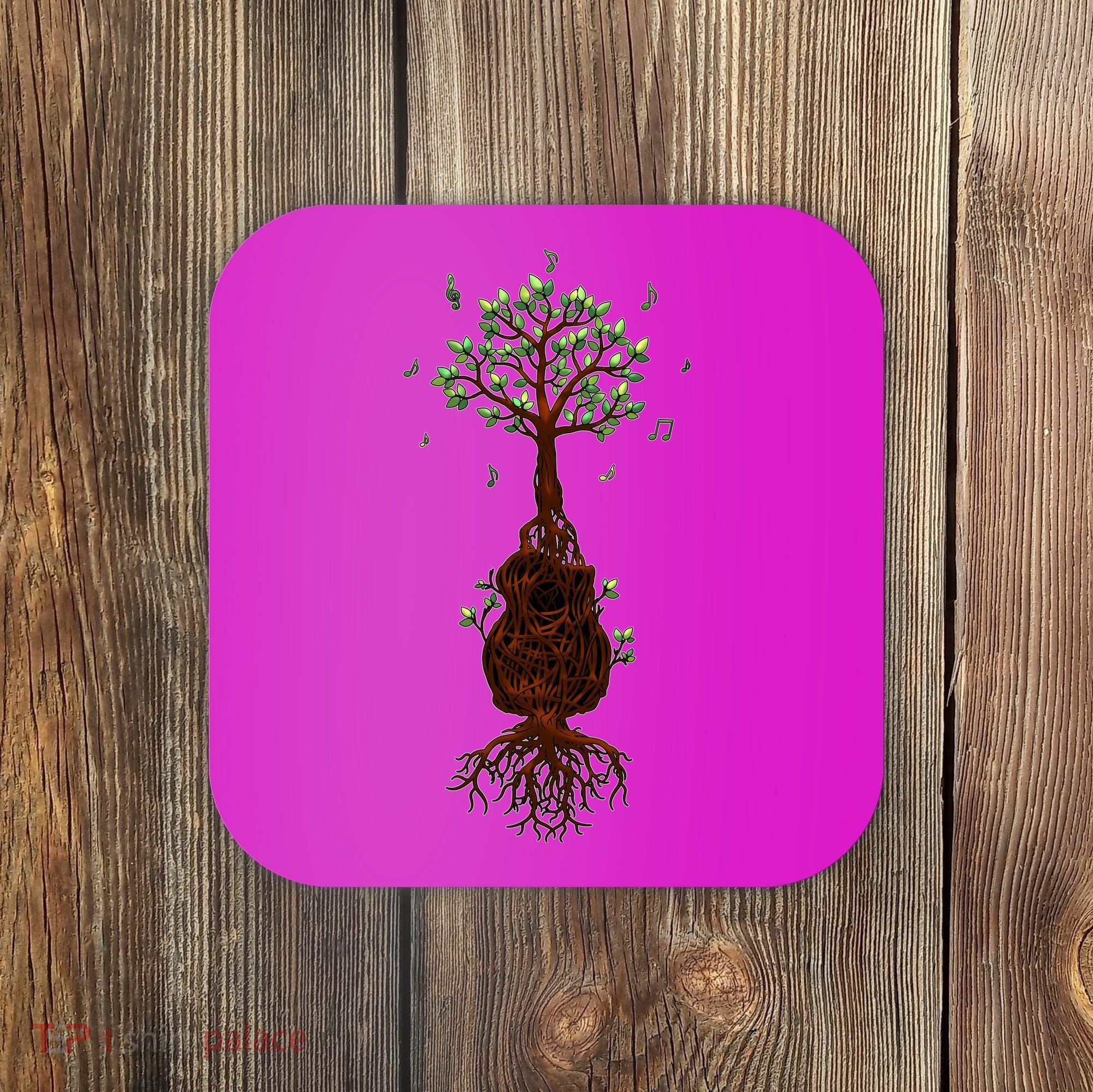 Musical Tree Root Guitar Coaster