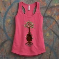Musical Tree Root Guitar Women's Tank Top thumb 3