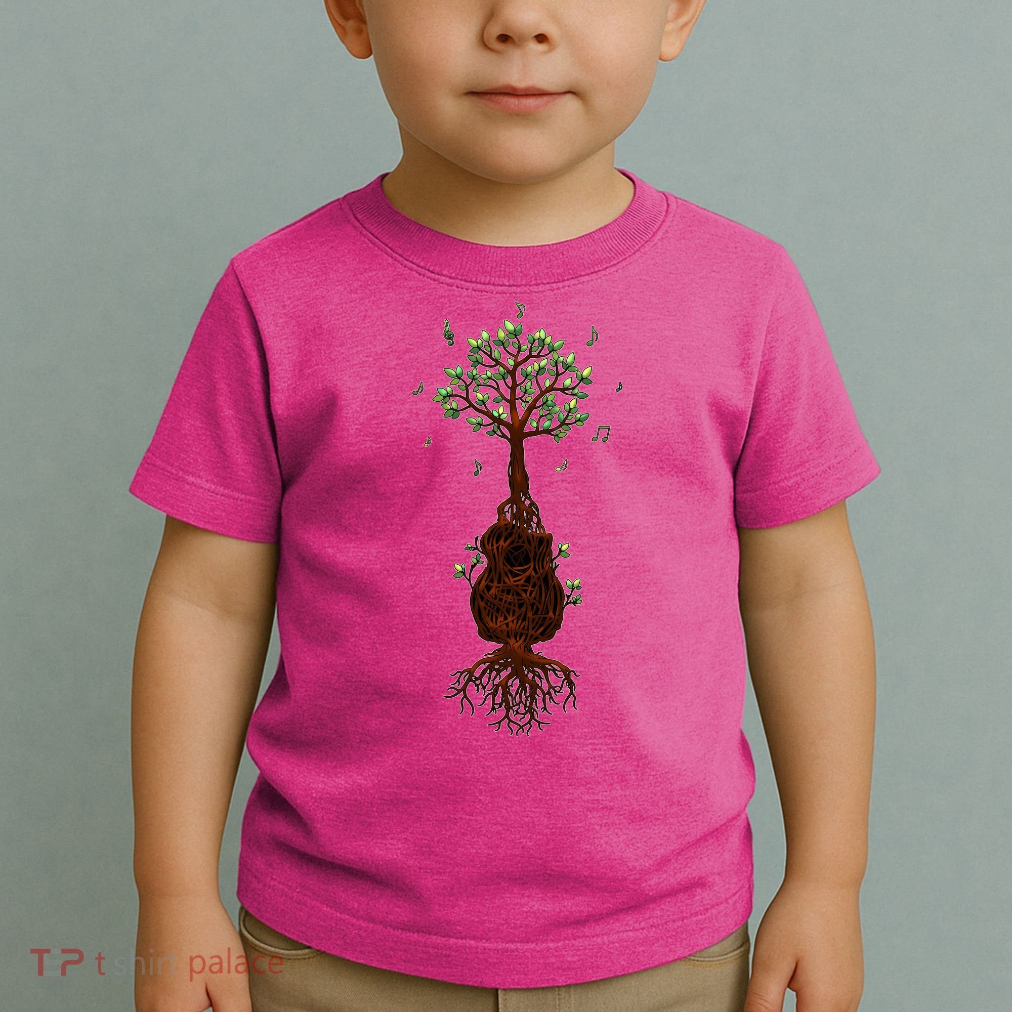 Musical Tree Root Guitar Toddler T-Shirt