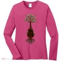 Musical Tree Root Guitar Women's Long Sleeve Shirt thumb 0