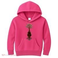Musical Tree Root Guitar Kids Hoodie thumb 0