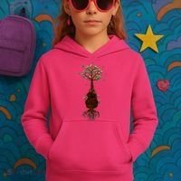 Musical Tree Root Guitar Kids Hoodie thumb 3
