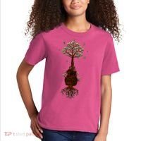 Musical Tree Root Guitar Kids T-Shirt thumb 2