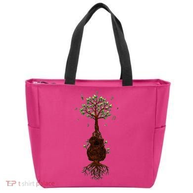 Musical Tree Root Guitar Tote Bag