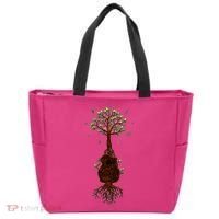 Musical Tree Root Guitar Tote Bag thumb 0